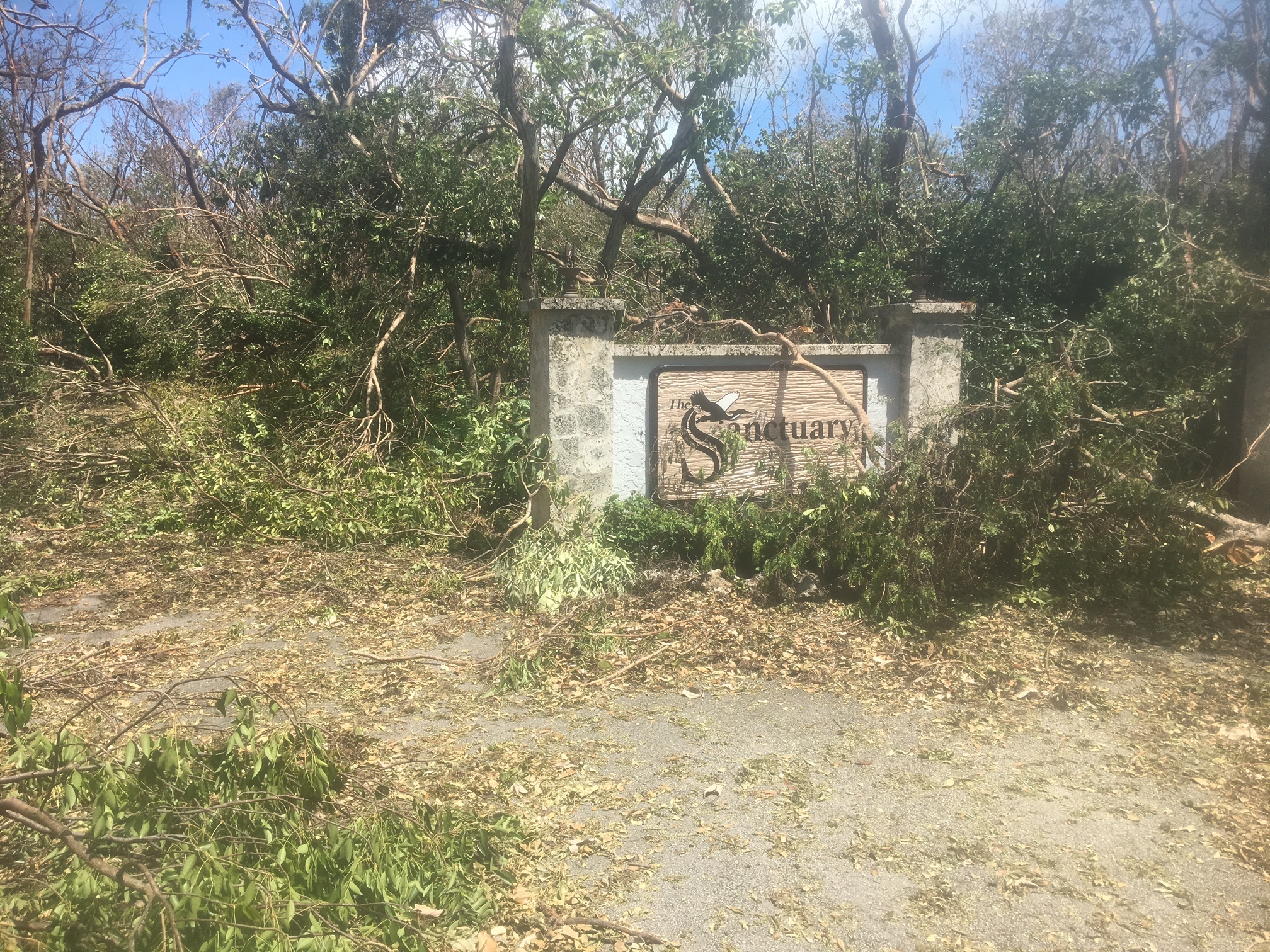 Sanctuary's hurricane damage