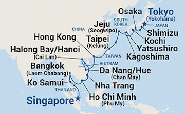 Singapore to Tokyo itinerary